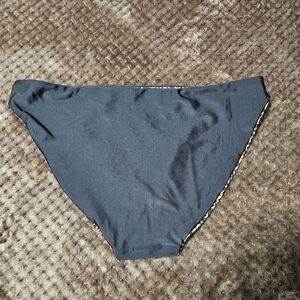 Reversible Black/Leapard Print Bikini Bottoms